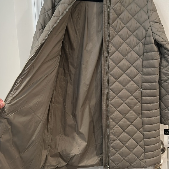 Ralph Lauren Quilted Green Puffer Coat - Picture 8 of 8